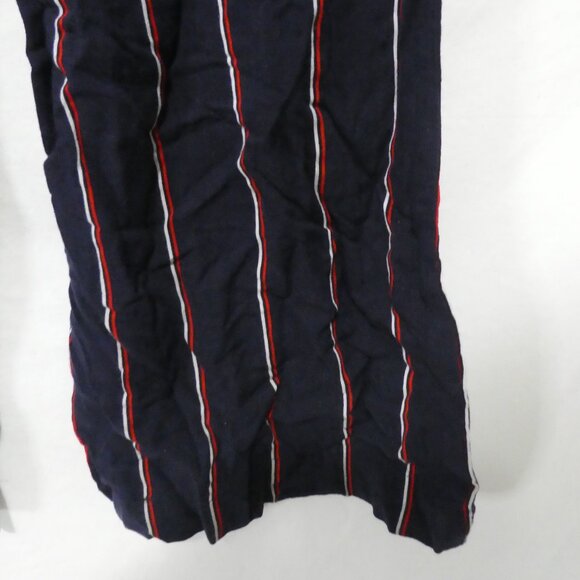 H&M - Divided | size 2 | Navy Pants With Red and White Stripes | Elastic Waist - Picture 16 of 16